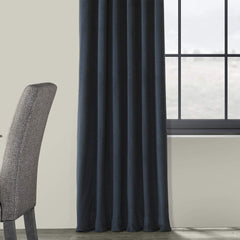 Draperie din catifea cu rejansa din bumbac tip fagure, Madison, densitate 700 g/ml, Aegean, 1 buc