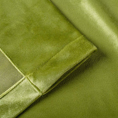 Set draperii din catifea cu rejansa transparenta cu ate pentru galerie, Madison, densitate 700 g/ml, Moss green, 2 buc