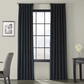 Set draperii din catifea cu rejansa din bumbac tip fagure, Madison, densitate 700 g/ml, Aegean, 2 buc