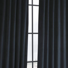 Set draperii din catifea cu rejansa transparenta cu ate pentru galerie, Madison, densitate 700 g/ml, Aegean, 2 buc