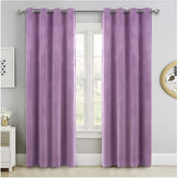 Draperie din catifea cu inele albe, Madison, densitate 700 g/ml, Violet, 1 buc