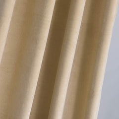 Draperie din catifea cu inele crom, Madison, densitate 700 g/mp, Amber Gold, 1 buc