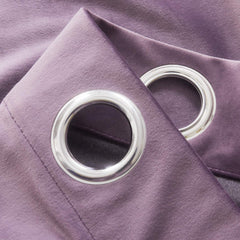 Draperie din catifea cu inele crom, Madison, densitate 700 g/ml, Lavanda, 1 buc
