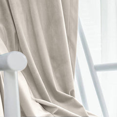 Set draperie din catifea blackout cu rejansa transparenta cu ate pentru galerie, Madison, densitate 700 g/ml, Perfectly Pale, 2 buc
