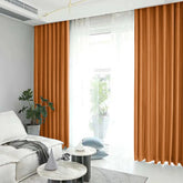 Set draperie din catifea blackout cu rejansa transparenta cu ate pentru galerie, Madison, densitate 700 g/ml, Bronze, 2 buc
