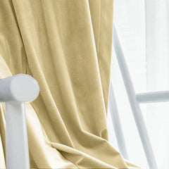 Set draperie din catifea blackout cu rejansa transparenta cu ate pentru galerie, Madison, densitate 700 g/ml, Deep Champagne, 2 buc