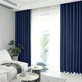 Set draperie din catifea blackout cu rejansa transparenta cu ate pentru galerie, Madison, densitate 700 g/ml, Black Pearl, 2 buc