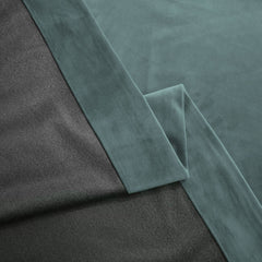 Draperie din catifea blackout cu rejansa transparenta cu ate pentru galerie, Madison, densitate 700 g/ml, Morning Blue, 1 buc