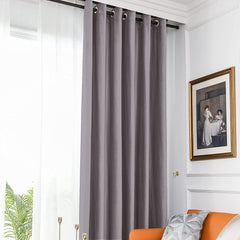 Set draperie din catifea blackout cu inele auriu antic, Madison, densitate 700 g/ml, Martini, 2 buc