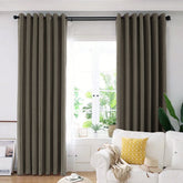 Set draperie din catifea blackout cu inele albe, Madison, densitate 700 g/ml, Merlin, 2 buc
