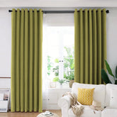 Draperie din catifea blackout cu inele crom, Madison, densitate 700 g/ml, Sycamore, 1 buc