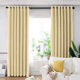Draperie din catifea blackout cu inele crom, Madison, densitate 700 g/ml, Deep Champagne, 1 buc