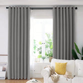 Set draperie din catifea blackout cu inele auriu antic, Madison, densitate 700 g/ml, Tapa, 2 buc