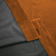 Draperie din catifea blackout cu inele crom, Madison, densitate 700 g/ml, Bronze, 1 buc
