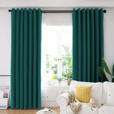 Set draperie din catifea blackout cu inele auriu antic, Madison, densitate 700 g/ml, Paradiso, 2 buc