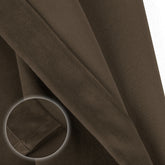 Set draperii din catifea cu inele albe, Madison, densitate 700 g/ml, Latte, 2 buc