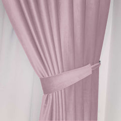 Draperie din catifea cu inele albe, Madison, densitate 700 g/ml, Periwinkle, 1 buc