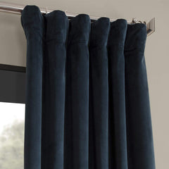 Draperie din catifea cu rejansa din bumbac tip fagure, Madison, densitate 700 g/ml, Aegean, 1 buc