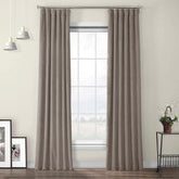 Draperie din catifea cu rejansa din bumbac tip fagure, Madison, densitate 700 g/ml, Bej, 1 buc