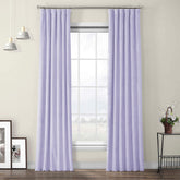 Set draperii din catifea cu rejansa din bumbac tip fagure, Madison, densitate 700 g/ml, Very light purple, 2 buc