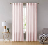 Draperie din catifea cu rejansa transparenta cu ate pentru galerie, Madison, densitate 700 g/ml, Cantaloupe, 1 buc