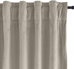 Set draperii din catifea cu rejansa transparenta cu ate pentru galerie, Madison, densitate 700 g/ml, Sand Dollar, 2 buc