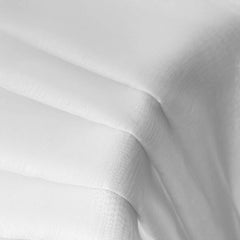 Perdea tip tesatura in cu rejansa transparenta cu ate pentru galerie, Le Morne, Madison, Alb
