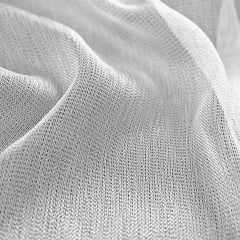 Set perdea tip tesatura in cu rejansa transparenta cu ate pentru galerie, Le Morne, Madison, Alb, 2 buc