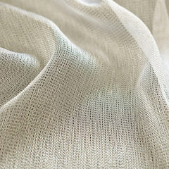 Set perdea tip tesatura in cu rejansa din bumbac tip fagure, Le Morne, Madison, Crem, 2 buc
