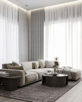 Set perdea tip tesatura in cu rejansa din bumbac tip fagure, Rio de Janeiro, Madison, Alb, 2 buc