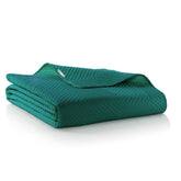 Cuvertura de pat matlasata din microfibra, Messli, 70 g/mp, Verde