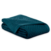 Cuvertura de pat matlasata, Ophelia, 70 g/mp, Albastru