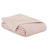 Cuvertura de pat matlasata, Ophelia, 70 g/mp, Roz pudra