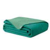 Cuvertura de pat matlasata din microfibra, Softa, 70 g/mp, Verde