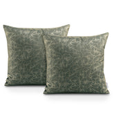 Set 2 huse pernute decorative, Ginkgo, Gri