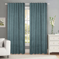 Draperie tip tesatura in cu rejansa transparenta cu ate pentru galerie, Madison, densitate 700 g/ml, Celestin, 1 buc