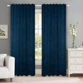 Set draperii tip tesatura in cu rejansa transparenta cu ate pentru galerie, Madison, densitate 700 g/ml, Fira, 2 buc