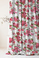 Draperie blackout model floral cu rejansa din bumbac tip fagure, Madison, densitate 700 g/ml, Garden Flowers, 1 buc