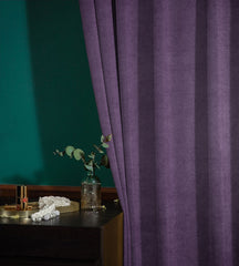Set draperii tip tesatura in cu rejansa transparenta cu ate pentru galerie, Madison, densitate 700 g/ml, Arlan, 2 buc