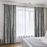 Draperie din catifea texturata cu inele auriu antic, Madison, densitate 700 g/mp, Idara, 1 buc