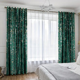 Set draperii din catifea texturata cu inele albe, Madison, densitate 700 g/ml, Nayra, 2 buc