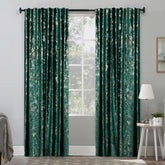Set draperii din catifea texturata cu rejansa transparenta cu ate pentru galerie, Madison, densitate 700 g/ml, Nayra, 2 buc