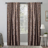 Set draperii din catifea texturata cu rejansa transparenta cu ate pentru galerie, Madison, densitate 700 g/ml, Chantal, 2 buc