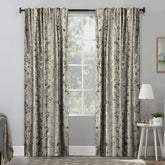 Draperie din catifea texturata cu rejansa transparenta cu ate pentru galerie, Madison, densitate 700 g/ml, Chameli, 1 buc