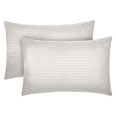 Set 2 huse perna din damasc, densitate 130 g/mp, Antracit