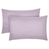 Set 2 huse perna din damasc, densitate 130 g/mp, Lila