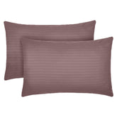 Set 2 huse perna din damasc, densitate 130 g/mp, Maro