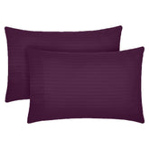 Set 2 huse perna din damasc, densitate 130 g/mp, Mov
