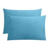 Set 2 huse perna din bumbac ranforce 100%, densitate 120 g/mp, Bleu