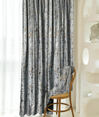 Draperie din catifea texturata cu rejansa din bumbac tip fagure, Madison, densitate 700 g/ml, Idara, 1 buc